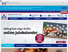 Tablet Screenshot of aldi.dk