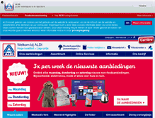 Tablet Screenshot of aldi.nl
